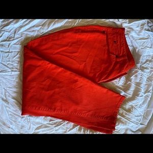 Orange Talbots Button Up Pants Size 14w